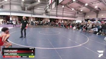 92 lbs 3rd Place Match - Sadie Johnson, Takedown-City Wrestling vs Tyler Kulhawy, Empire Elite Wrestling