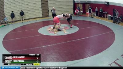 285 lbs Champ. Round 2 - Manuel Hernandez, Arbor View vs Jordan Hernandez, Eldorado