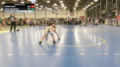 76 lbs Round 3 - 12:30pm Saturday - Zane Gustafson, Terps XPress vs Boden Davis, America Elite