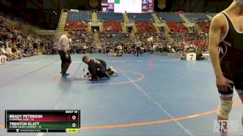 126 lbs Finals (8 Team) - Trenton Klatt, 3-New Salem-Almont vs Brady Peterson, 4-Central Cass