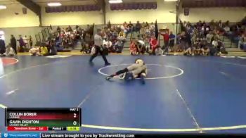 110 lbs 5th Place Match - Gavin Dighton, Lander Valley vs Collin Borer, Laramie