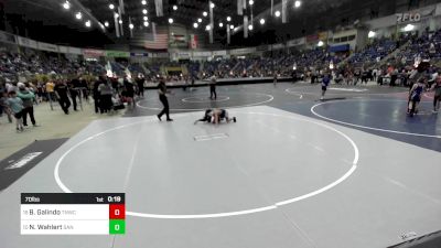 70 lbs Consi Of 8 #1 - Bentlee Galindo, Tnwc vs Nathaniel Wahlert, San Luis Valley WC