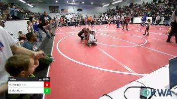 58 lbs Quarterfinal - Kolten Horton, Checotah Matcats vs Dash Durant, Pin-King All Stars