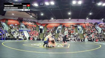 126 lbs Quarterfinals (8 Team) - Archer Anderson, Clarkston HS vs Tristan King, Bedford HS