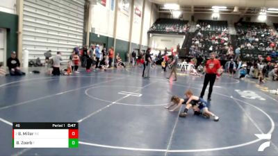 46 lbs Cons. Round 3 - Briggs Miller, Pierce vs Bella Zoerb, Warrior Wrestling Academy