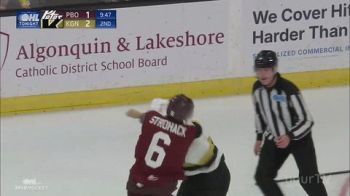 Grayden Strohack vs Nolan Buttar Fight | 2026 Peterborough Petes vs Kingston Frontenacs | Oct 30
