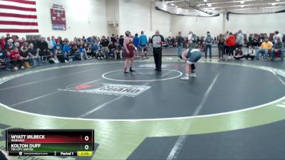 215 lbs Champ. Round 1 - Wyatt Irlbeck, Wabasso vs Kolton Duff, Tri-City United