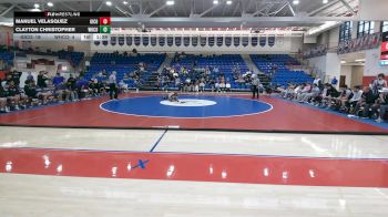 132 lbs Round 6: 3rd Place - Manuel Velasquez, Gilmer County vs Clayton Christopher, White County