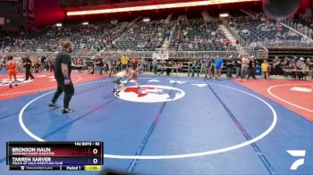 92 lbs Quarterfinal - Bronson Haun, Shoshoni Sharp Shooters vs Tarren Sarver, Touch Of Gold Wrestling Club