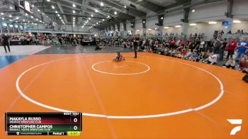 46 lbs Quarterfinal - MaKayla Russo, Wildcat Wrestling Club vs Christopher Campos, Randall Youth Wrestling Club