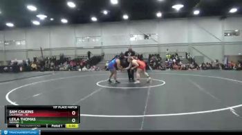 200 lbs Placement Matches (8 Team) - Sam Calkins, California vs Leila Thomas, Indiana