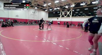 140 lbs Champ. Round 3 - Shaire Anzures, Pacifica vs Khloe Meisenbach, South San Francisco