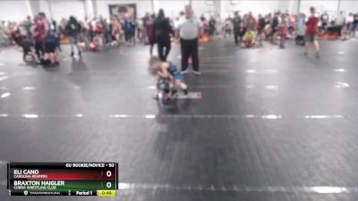 50 lbs Cons. Round 3 - Eli Cano, Carolina Reapers vs Braxton Haigler, Cobra Wrestling Club