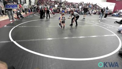 37 lbs Rr Rnd 1 - Trek Castor, Woodward Youth Wrestling vs Ryker Thompson, Newkirk Takedown Club