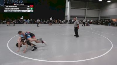 106 lbs Cons. Rd Of 64 - Jack Holman, Juab Wrestling Club vs Jorrdan Salazar, Steel City Reloaded Wrestling Club