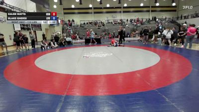 110 lbs Rr Rnd 3 - Kaleb Watts, Icon Wrestling vs Blake Ghersi, Level Up Wrestling Center