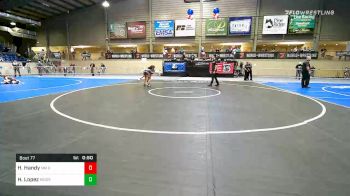 100 lbs Consolation - Heaven Handy, NM Gold vs Hannah Lopez, Moore Youth Wrestling
