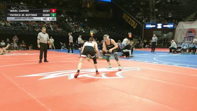 165 Class 3 lbs Quarterfinal - Patrick Jr. Buttner, Hillsboro vs Mikel Carver, Jefferson City