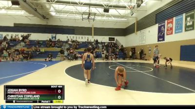 84 lbs Cons. Round 3 - Josiah Byrd, Moses Lake Wrestling Club vs Christian Copeland, NorthEast 509 Wrestling Club