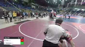 109 lbs Round Of 32 - Nathan Fish, Lusk Rawhide Wrestling vs Chance Mathews, Mile High WC