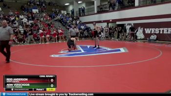 182 lbs Cons. Round 1 - Reid Anderson, Sioux Central vs Adin Verschoor, Kingsley-Pierson