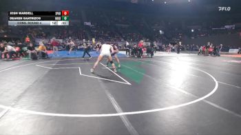 6A Boys 157 lbs Cons. Round 4 - Josh Wardell, Sprague Boys vs Deaken Santrizos, Newberg Boys