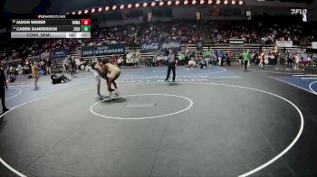 D 1 215 lbs Cons. Semi - Caden Sanderson, Jesuit vs Jadon Weber, Brother Martin