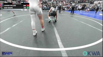 130 lbs Quarterfinal - Cooper Willard, D3 Wrestling Cluib vs Sam Takape, Kingfisher YellowJackets