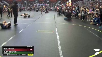 75 lbs Semifinal - Clint Kohlman, Dundee WC vs Max Foster, Trojans WC -Sturgis