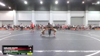 50 lbs Semifinal - Adelaide Wilbur, Predator Wrestling vs Cyborg Marquez, Takedown Elite