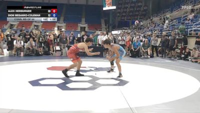 126 lbs Cons. Rd Of 64 - Alex Herburger, CO vs Dion Mesanko-Coleman, NJ