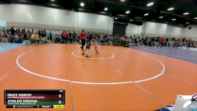 77-80 lbs Round 3 - Sterling Wiegman, Texas Elite Wrestling Club vs Grace Windom, Silverback Wrestling Forth Worth