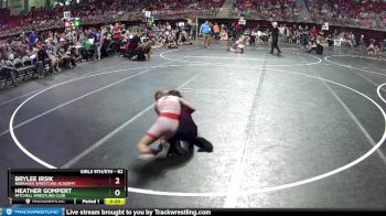 82 lbs Quarterfinal - Heather Gompert, Mitchell Wrestling Club vs BryLee Irsik, Nebraska Wrestling Academy