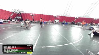 132 lbs Round 4 (6 Team) - Brandon Romo, Oconto Falls vs Camdyn Ockenga, Canton C-Hawks A