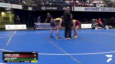 170 lbs Cons. Round 2 - Aspen Dodge, Adrian College vs Aubrey Yauger, Texas Womens University