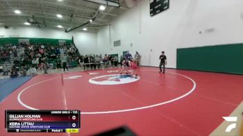 125 lbs Cons. Round 1 - Gillian Holman, Glenrock Wrestling Club vs Keira Littau, Eastside United Wrestling Club