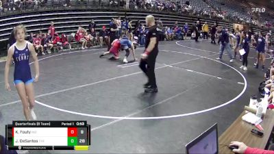 101 lbs Quarterfinals (8 Team) - Kaitlynn Fouty, Team Indiana vs Jaylee DeSantos, Team Texas Red