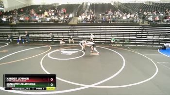 123 lbs Champ. Round 1 - Benjamin Alldredge, Ridgeline vs Xander Lemmon, Syracuse High School