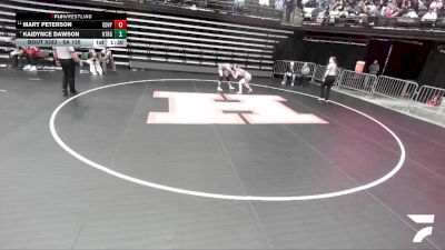 5A 125 lbs Cons. Round 3 - Kaidynce Dawson, Northridge vs Mary Peterson, Cedar Valley