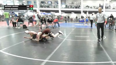 124 lbs Consi Of 8 #2 - Anthony Marino, Coventry vs Jayden Bickings, Iron Faith WC