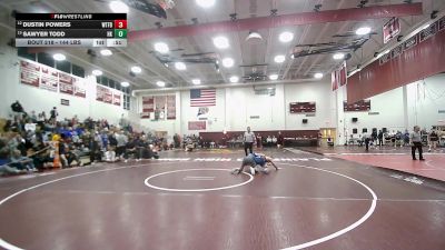 144 lbs Consi Of 8 #1 - Dustin Powers, Waterford vs Sawyer Todd, Haddam-Killingworth
