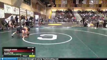 106 lbs Round 3 - Charles Sadek, California vs Elijah Poe, Servite High School Wrestling