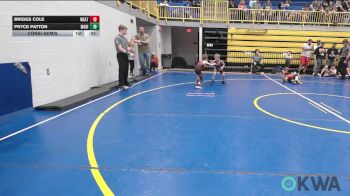 49 lbs Consolation - Briggs Cole, Weatherford Youth Wrestling vs Pryce Patton, Madill Takedown