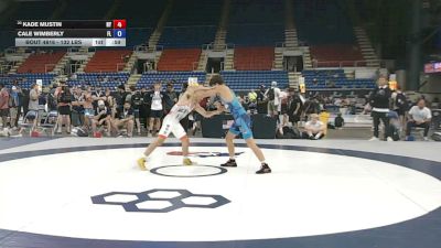 132 lbs Champ. Rd Of 16 - Kade Mustin, New York vs Cale Wimberly, Florida