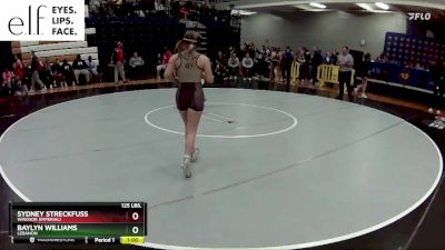 125 lbs. Cons. Round 1 - Sydney Streckfuss, Windsor (Imperial) vs Baylyn Williams, Lebanon