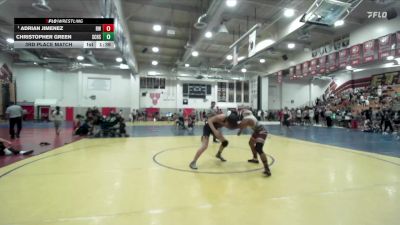 157 lbs 3rd Place Match - Adrian Jimenez, Relentless Wrestling vs Christopher Green, Unaffiliated