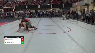 235 lbs Round 1 - Michael Mikesell, Bearcats Wrestling Club Helena vs Jordon Seemann, Crazy Mountain