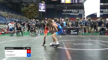 120 lbs Cons 64 #2 - Thomas Chappa, Connecticut vs Kolten Crawford, Iowa