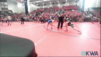 62-67 lbs Quarterfinal - Anthem Tilford, Derby Wrestling Club vs Raighan Pemberton, Newkirk Takedown Club