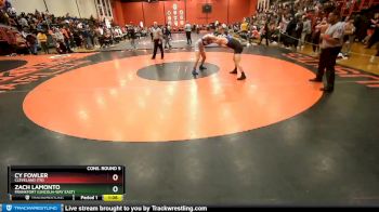 160 lbs Cons. Round 5 - Cy Fowler, CLEVELAND (TN) vs Zach Lamonto, Frankfort (LINCOLN-WAY EAST)